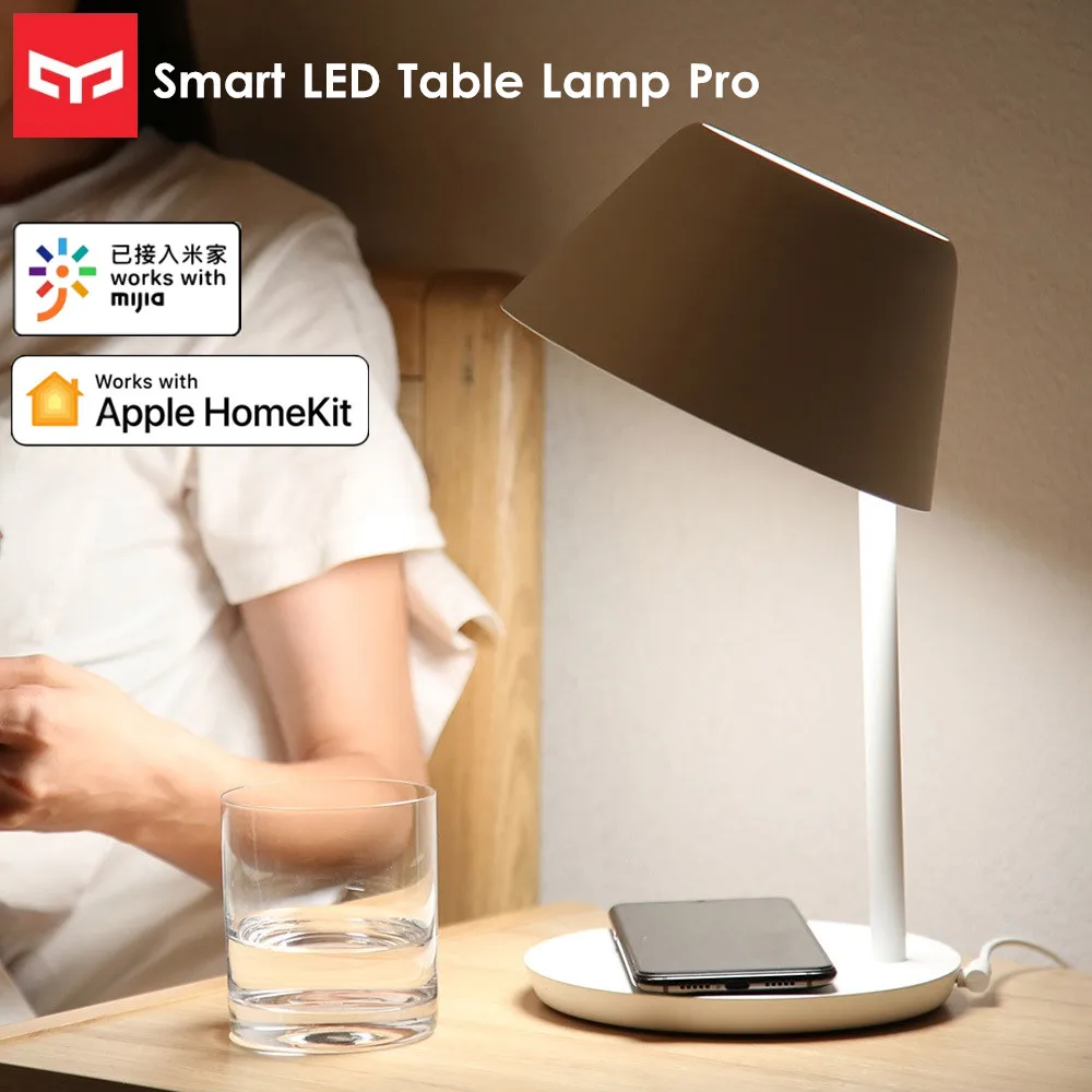 

Yeelight Smart LED Table Lamp Pro 10W Mijia APP Control Voice Control WiFi Eye Protection Table Lamp Work with Apple Homekit