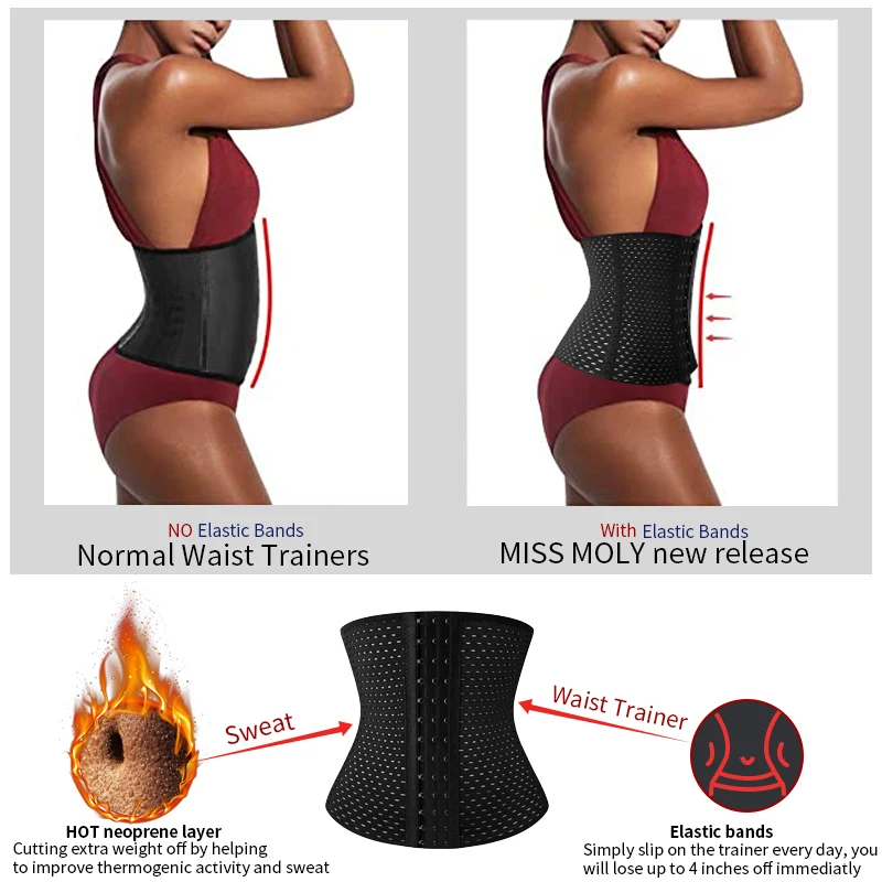 Утягивающий пояс Miss Moly корректирующий для похудения|belt slimming|slimming beltwaist trainer |