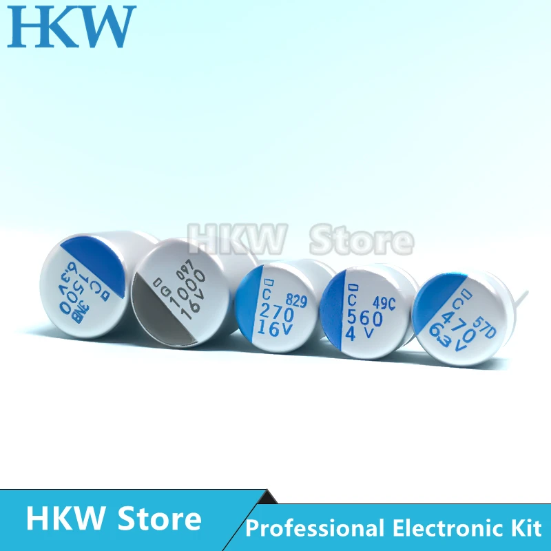 Aluminum Capacitor 10pcs NCC 2.5V 6.3V 4V 16V 100UF 270UF 470UF 560UF 820UF 1000UF 1200UF 1500UF NIPPON CHEMI CON Original