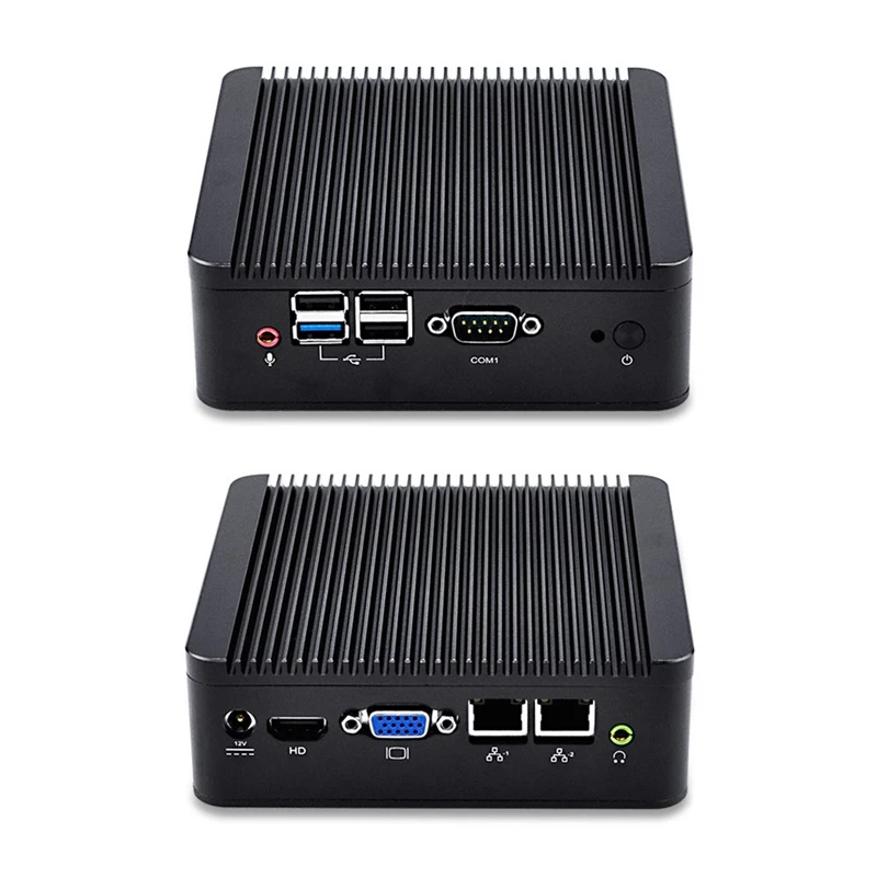  Linux Mini PC Ubuntu Bay Trail J1900 Quad Core 2.42 GHz 4GB RAM 32GB SSD WiFi Dual LAN Mini PC with