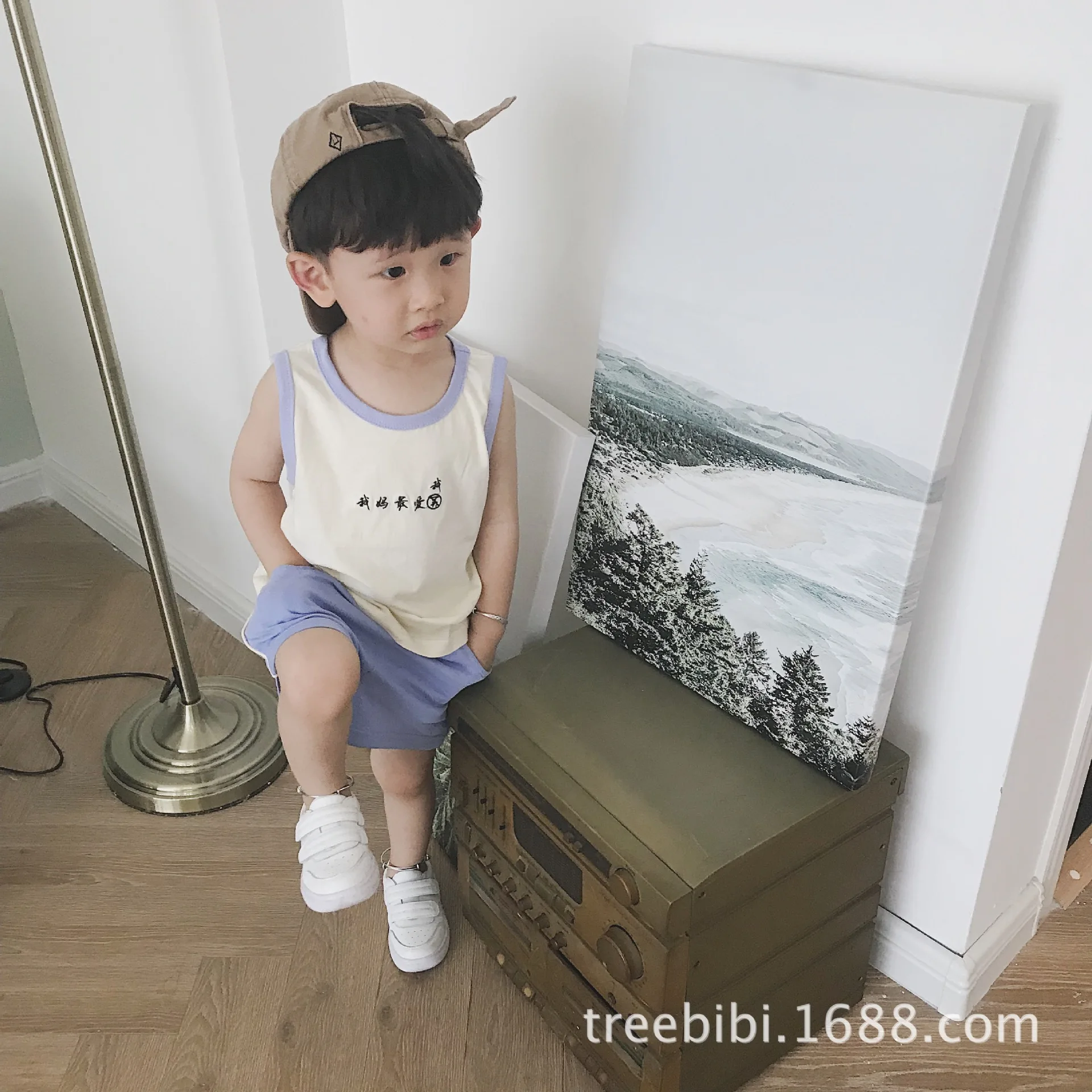Treebibi Летний стиль для мужчин и женщин; детская одежда без рукавов; жилет с креативным рисунком