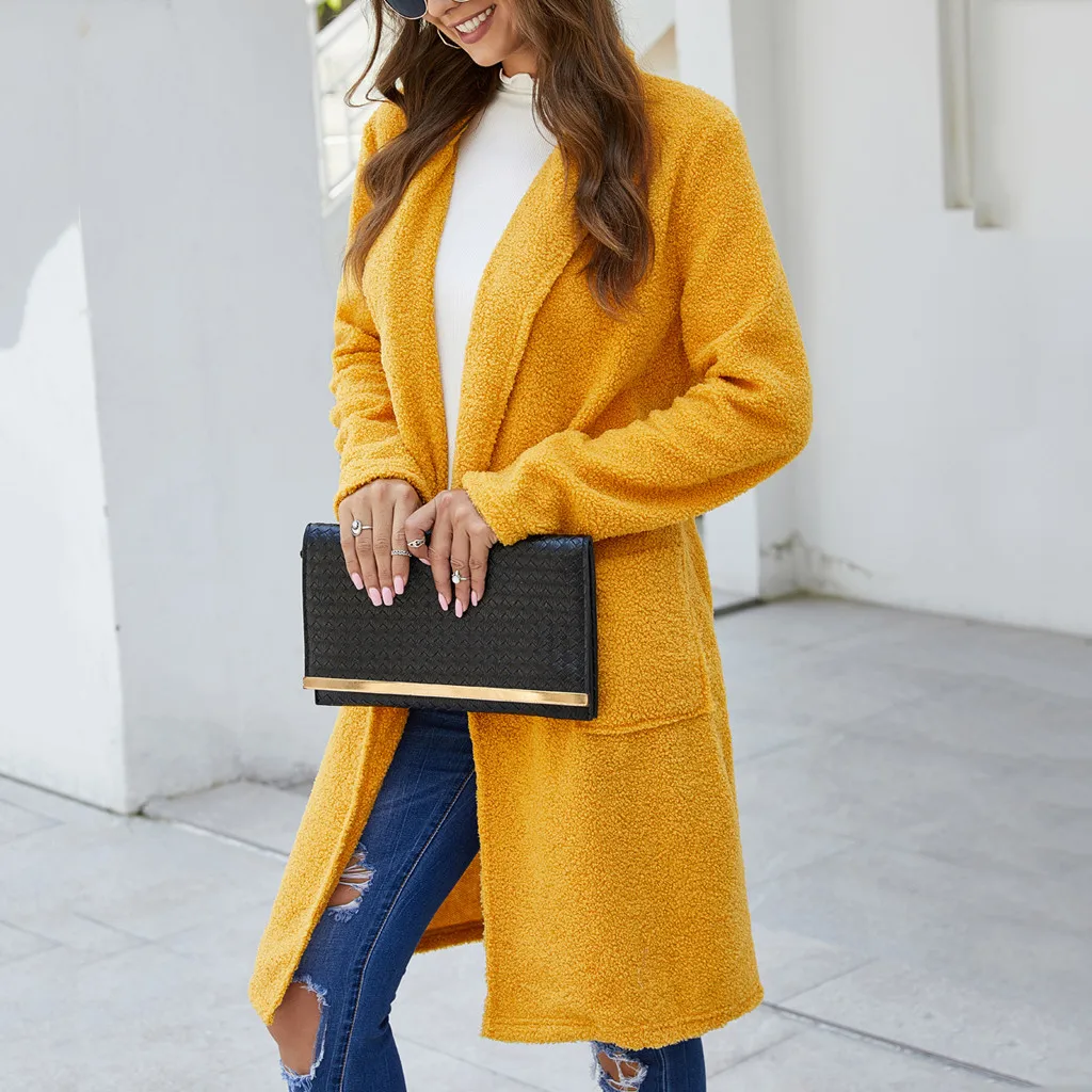 Осенне-зимняя женская куртка женская теплая искусственная куртка на молнии Верхняя одежда элегантное пальто#924