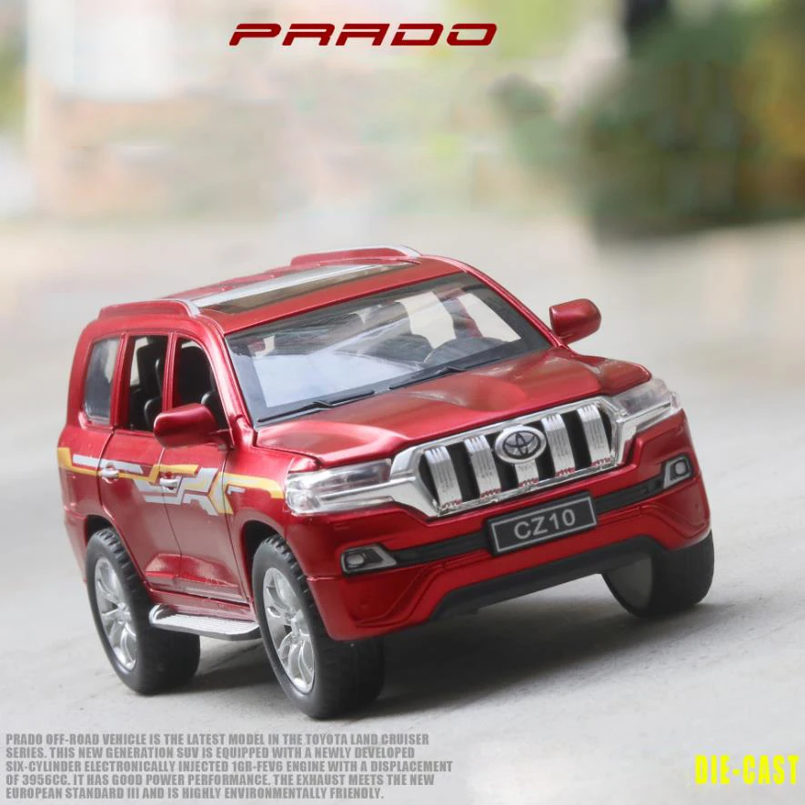 Лидер продаж литые Автомобили 1:32 с колесами игрушечные автомобили orv LAND CRUISER PRADO