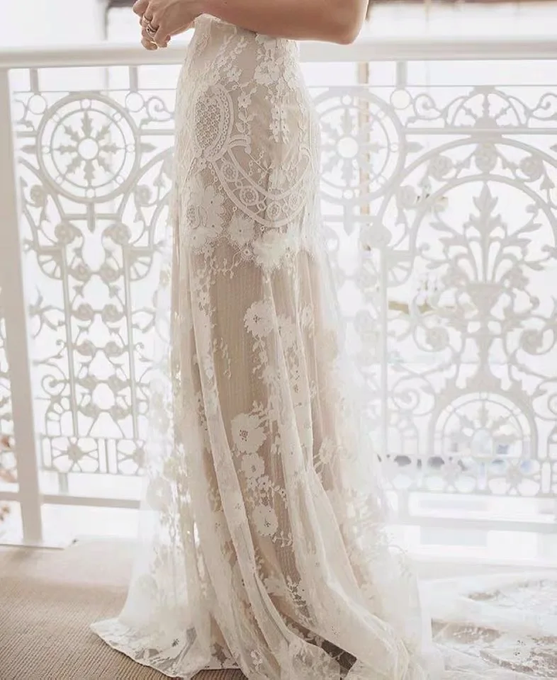 3 ярдов слоновой кости кружевной ткани, французский Шантильи Вышитые Свадебные Кружева Scalloped границы