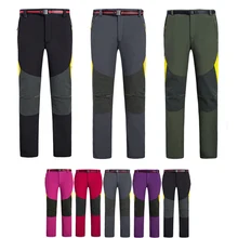 Новое поступление походные брюки мужские водонепроницаемые флисовые зимние женские уличные брюки спортивные походные брюки для велоспорта лыжные флисовые брюки