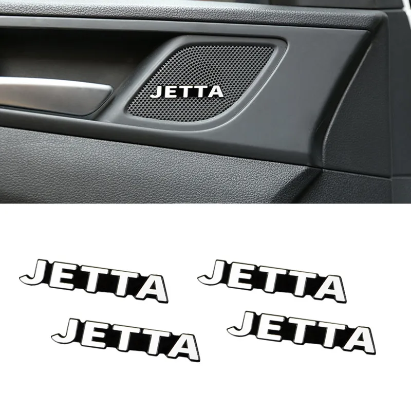 4 шт. 3D алюминиевый динамик стерео значок эмблема наклейка для Volkswagen VW Jetta Golf 5 6 POLO