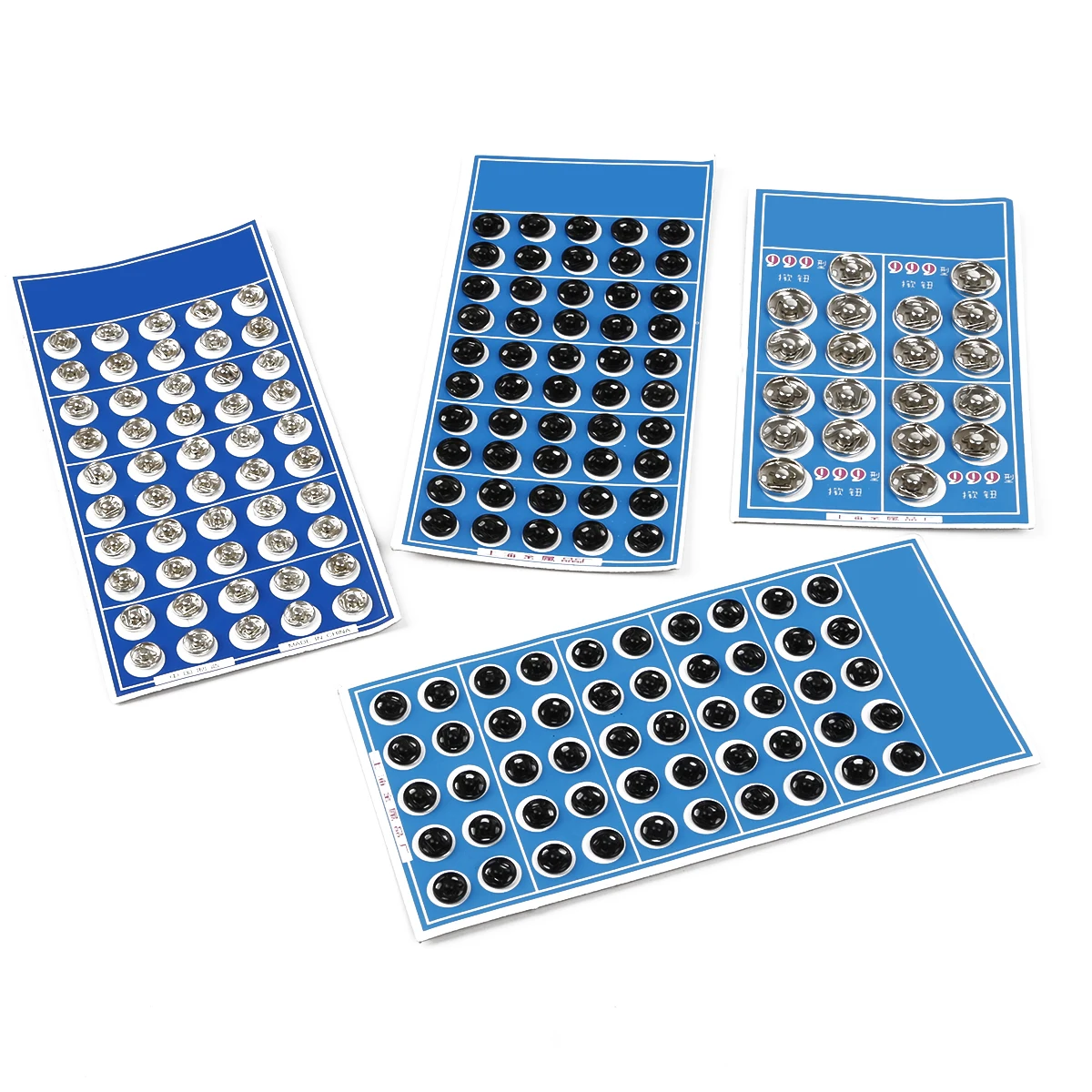 Black Silver Iron Metal Snap Fasteners Press Button Garment Sewing Accessories 8/10/12/14/16/18mm Invisible Stud Embedded Buckle 4
