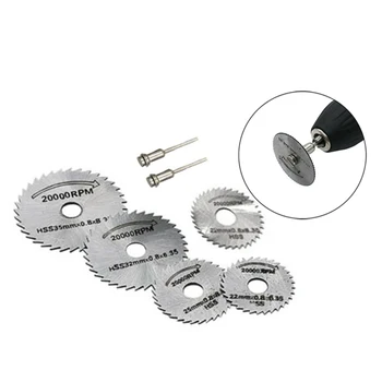 

HSS Circular Saw Disc Set Mini Drill Rotary Tool Wood Cutting Blade Accessories