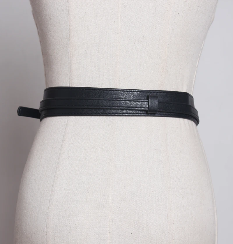 Japanese style black belt pu leather animal skin pattern sexy belts autumn winter new waistband red brown corset