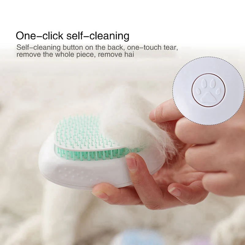 

Pet Multi-functional Automatic Hair Removal Massage Combs For Dogs Cats Pet Hair Removal Brush One Button Control Pets Product