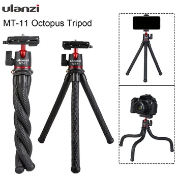 

Ulanzi MT-11 Travel Flexible Octopus Mobile Phone DSLR Tripod 2 in 1 Foldable Clip ic Arm Quick Release Plate