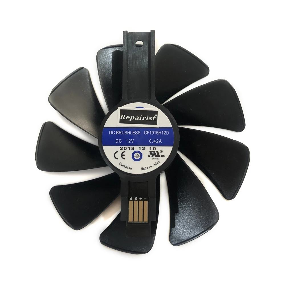 

CF1015H12D/S FD10015M12D RX 580/480/470/570 GPU Cooler Fan For Sapphire RX580 RX480 RX470 RX570 NITRO VGA Cards Replacement