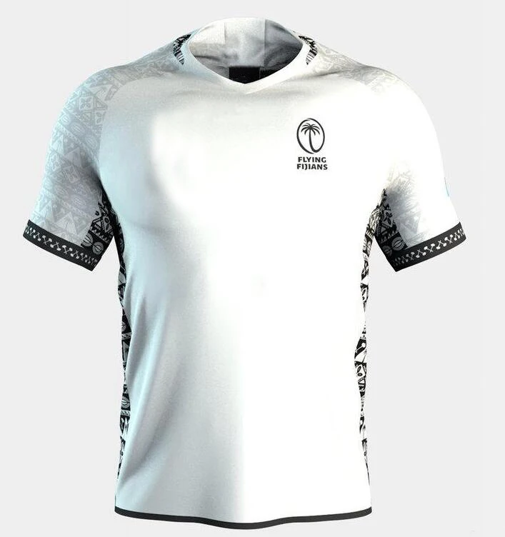 Футболки для регби FIJI, футболки для регби, футболки fiji union - Цвет: Черный