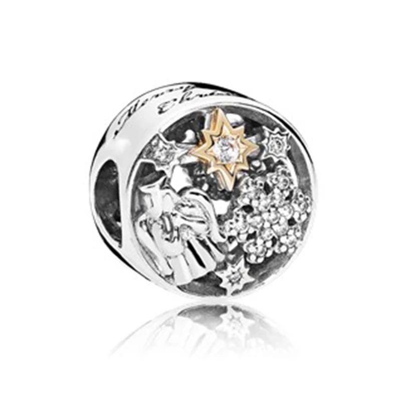X173 Новинка, браслет Pandora, ожерелье, сделай сам, женское ювелирное изделие, новинка, серебряная, красная глазурь, бант, Рождественская елка, панда, любовь, бусина, Шарм - Цвет: X173