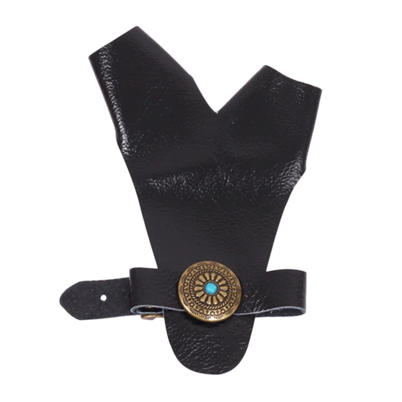 Защитные кожаные перчатки с двумя пальцами для стрельбы из лука, охотничьего лука, развлекательный инструмент