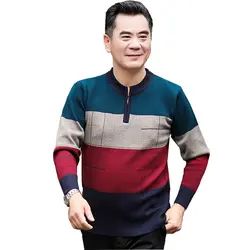 3 цвета круглый вырез с длинными рукавами осенние свитера в цветных блоках полосатый Вязаные Пуловеры Повседневная Уличная одежда в