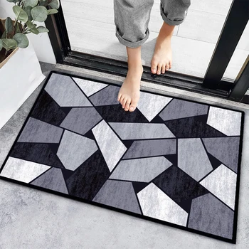 Geometric Carpet Entrance Door mat Living Room Anti-slip Carpet Absorbent Bath Mat Kitchen Rug Welcome Mats For Front Door 1