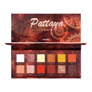 

12 Color Shiny Eye Shadow Palette Multi Colors Shimmer Lasting Fashion Eyes Make Up Palette Cosmetics Girl Gift SK1