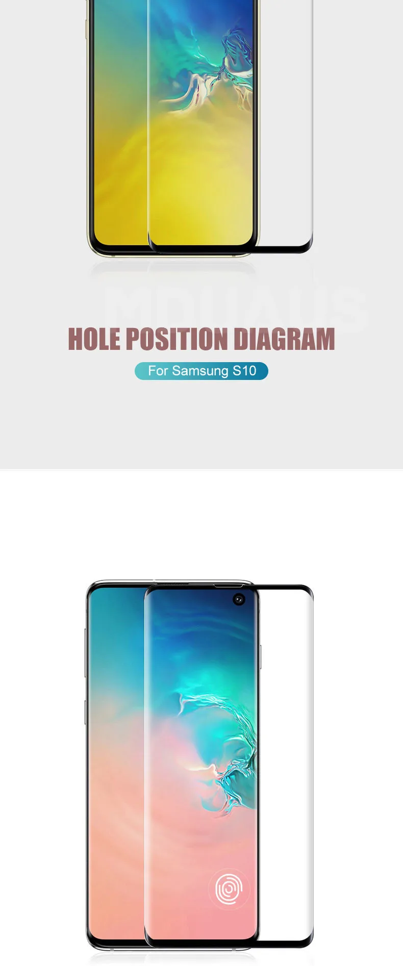 100D изогнутое закаленное стекло для samsung Galaxy S10 S9 S8 Plus S10e Lite Защита экрана для samsung Note 10 Pro 9 8 стеклянная пленка