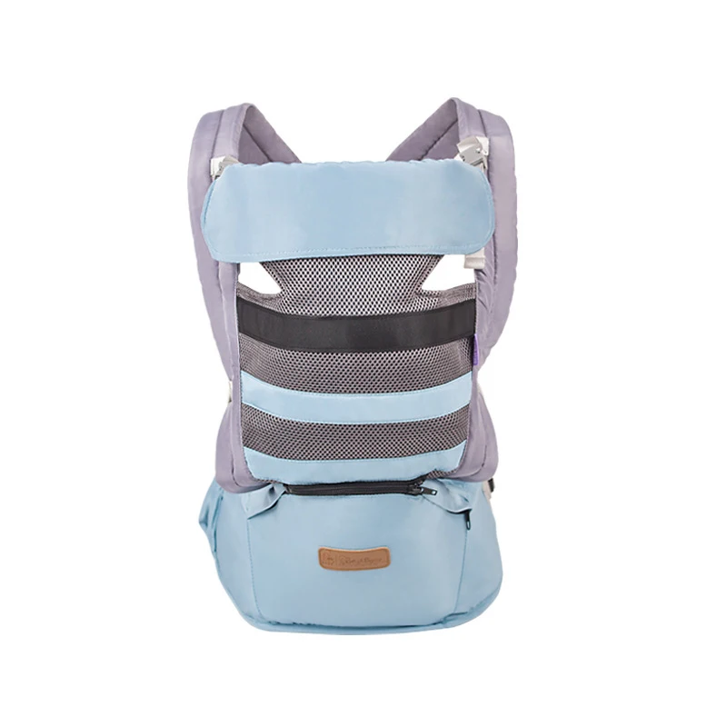light blue Новинка 3-36 месяцев эргономичный Детский рюкзак переноска Хипсит переноска для ребенка для мамы многофункциональная переноска для детей M6 - Цвет: light blue