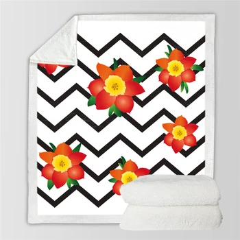 

Warm Throw Blanket Cute Sunflower Print Throw Soft Plush Flannel Blankets For Home Bed Sofa