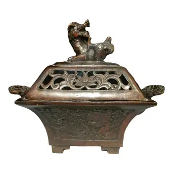 

LaoJunLu Collecting Old Goods And Old Objects In Rural Areas, Ming Dynasty Xuande Model Old Copper Tire Desk Elegant Play]