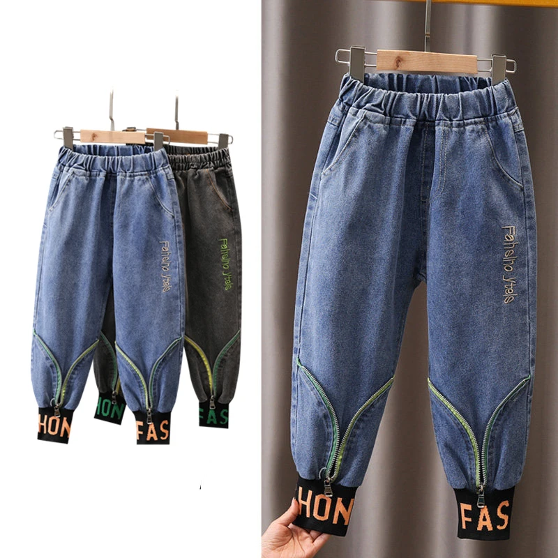 Pantalones vaqueros con para niños y niñas, Jeans modernos de estilo lápiz, informales, para 4, 5, 9, 11 y 13 años| Pantalones vaqueros| - AliExpress