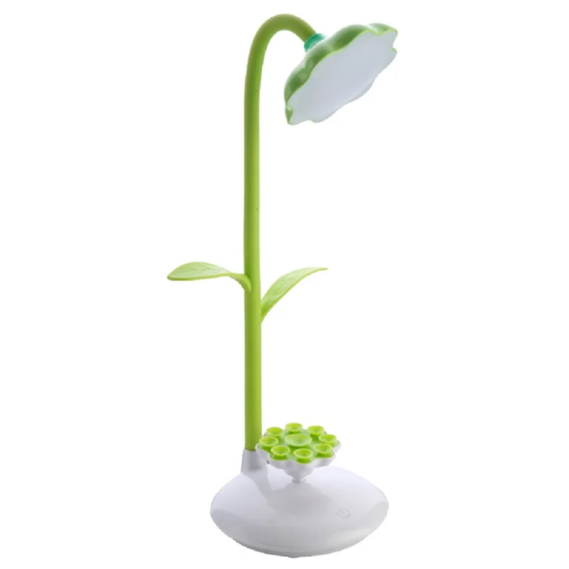 New Sun Flower MobilePhone Stand Table Lamp USB Student Workers Reading Lamp
