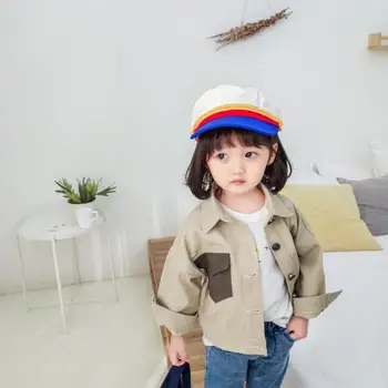 

2020 new wholesale girls coat spring cotton full sleeve girls jacket 1-6t HJ222