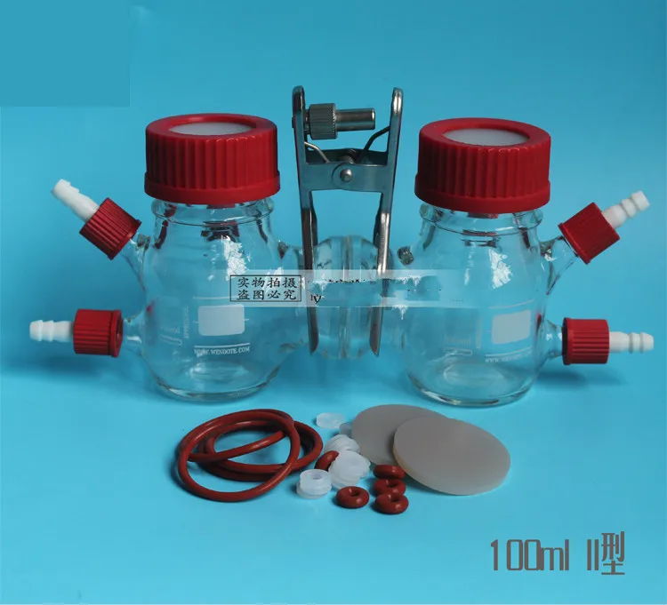 

MFC reactor type H microbial fuel cell chemical cell box 100ml type II