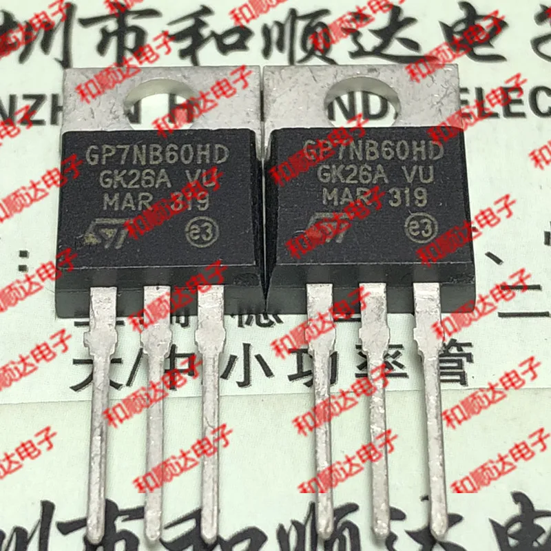

Original New / 5pcs / GP7NB60HD STGP7NB60HD TO-220 600V 7A