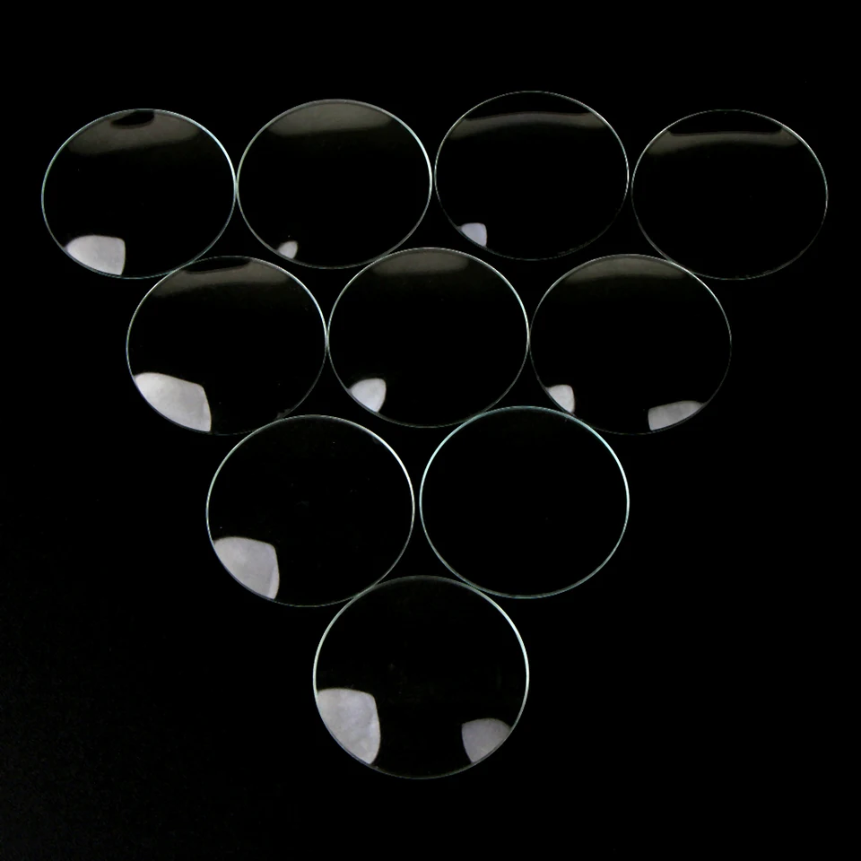 Verre De Montre Incassable ROBUR - Bombé, Biseauté, 42 Mm - Acrylique (Occasion)