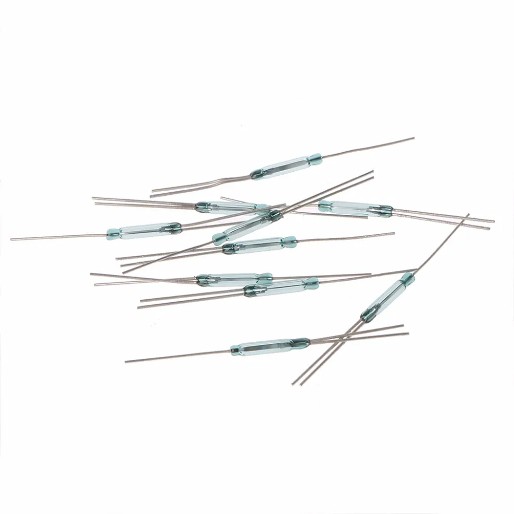 BGEKTOTH 10 Pcs 2.5X14mm 4W 3 Pin Glass Reed Relay Magnetic Switches N/O N/C SPDT 2.5mm Diameter | Обустройство дома