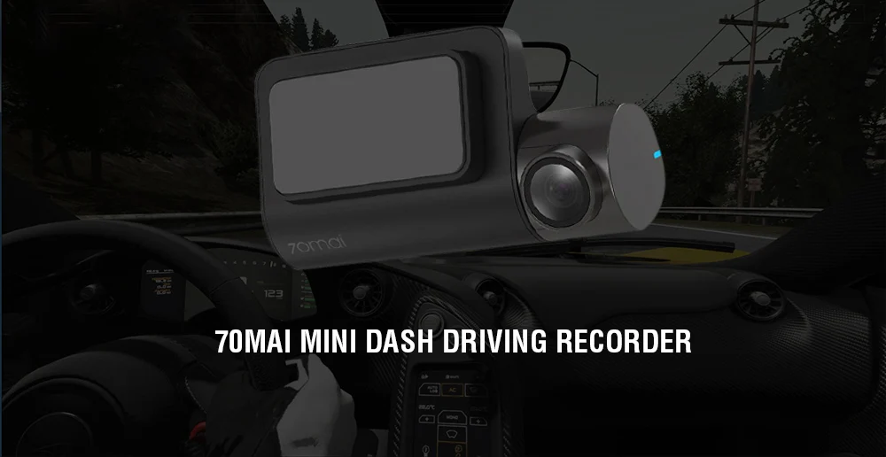 Xiaomi 70mai Mini Dash Cam F1.8 140 градусов 1600P WiFi Автомобильный видеорегистратор с функцией ночного видения контроль парковки приложение управление вождение автомобиля рекордер