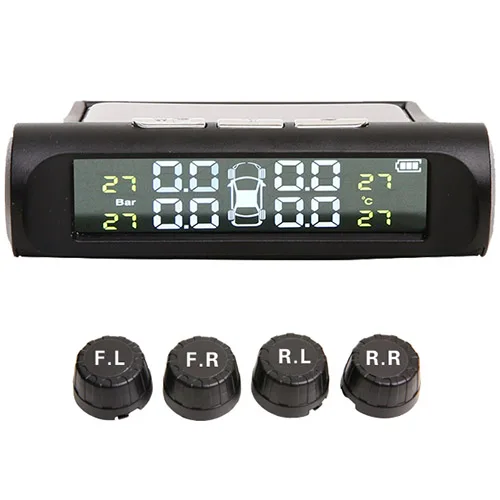 Zeepin TPMS Солнечная энергия USB зарядка автомобильная система контроля давления в