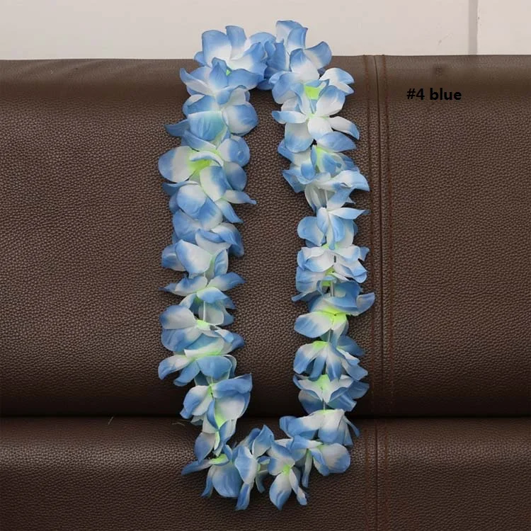 Hawaiian Artificial Flowers Leis Garland Necklace Diy Fancy Dress