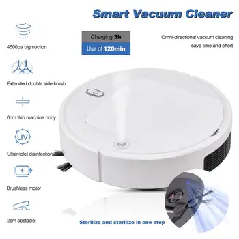 

Smart Vacuum Cleaners Robot UV Disinfection Household Cleaning Sweeping Robot UV Sterilizer Strong Suction Vacuum Sweeper
