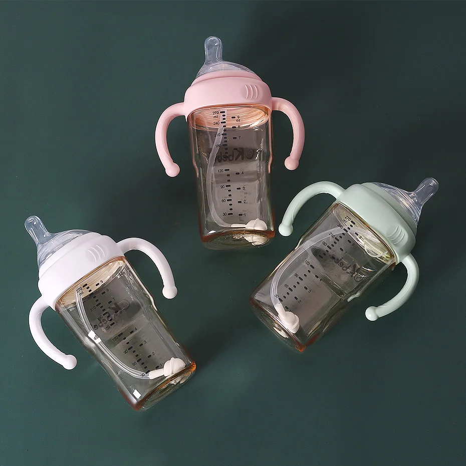 Анти-колик BPA бесплатно натуральный полипропилен Bottle270ml младенческой Mamadeiras для сока молока воды Кормление бутылка гаррафа Кормление