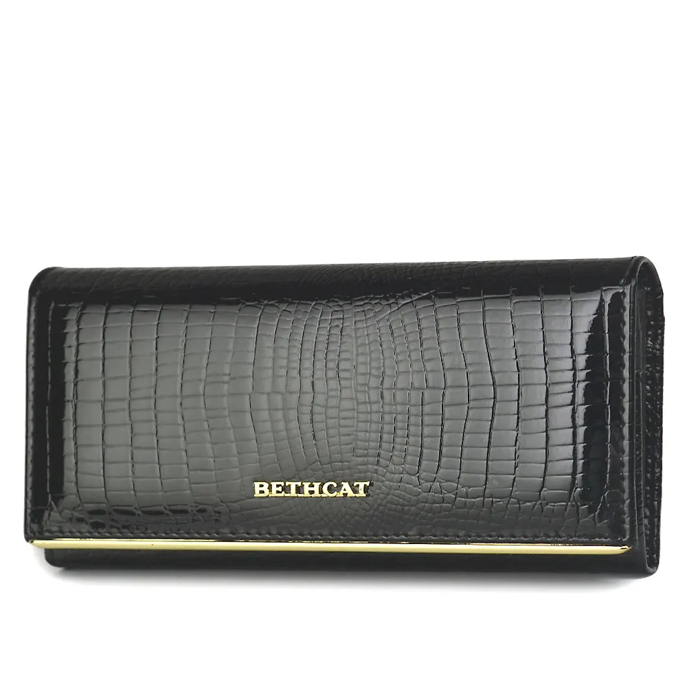Women Wallet and Purses Genuine Leather Female Coin Card Holder Purse Alligator Cow