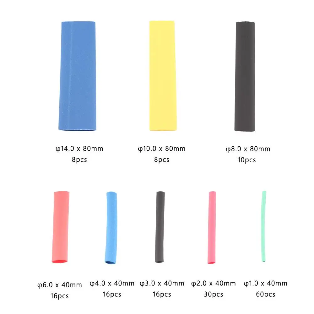 Heat Shrink Tube 164PCS Polyolefin Tube Insulation Tubing Wire