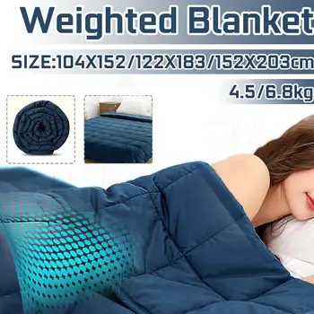 

Weighted Blanket for Children Adult Blankets Soft Sleeping Blanket Heavy Blanket Decompression Sleep Aid Pressure Weighted Quilt