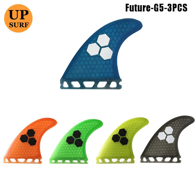 Aletas futuras g3/g5/g7 barbatanas barbatana prancha fin thruster favo de mel fibra de vidro aletas 3 peças por conjunto