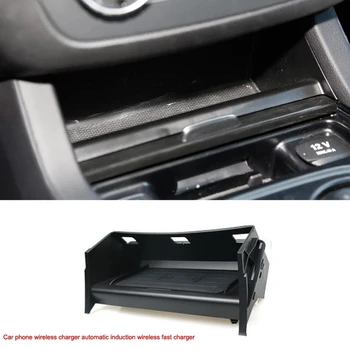

NEW-Car Qi Wireless Charger Phone Adapter 15W Quick Charging Case for Benz GLE Class Coupe W166 C292 GLS X166 GL ML