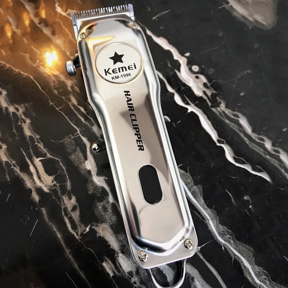  Silver Retro Haircut Special Commemorative Electric Hair Clipper 4 Limit Comb 30 ° Cutting Technolo