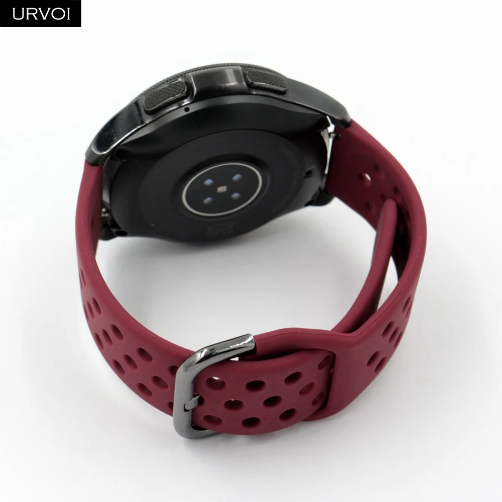 URVOI силиконовый ремешок для Galaxy Watch Active/42/46 мм спортивный HUAWEI GT быстроразъемные