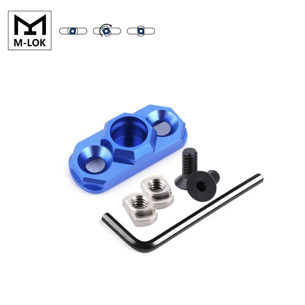 Blue Охотничий AR алюминиевый M-Lok Sling Mount Aadapter mlok Mount system sling mount - Цвет: Blue