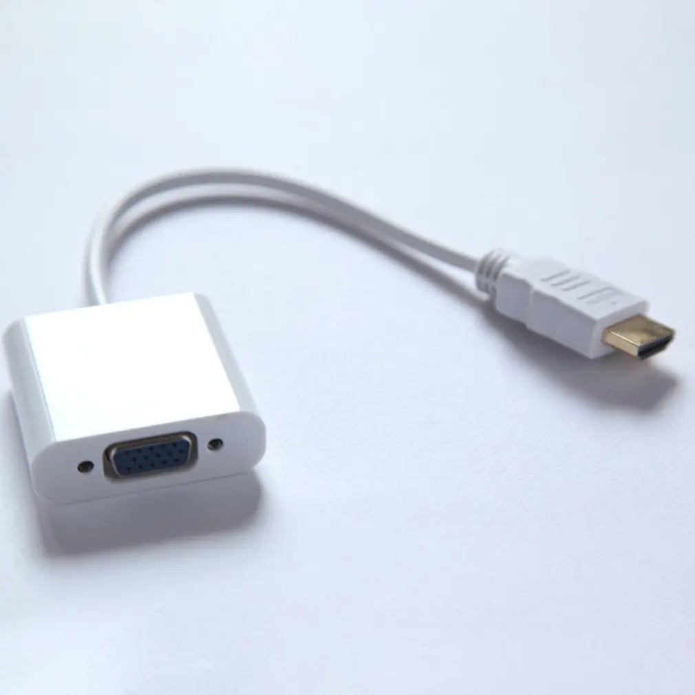 HDMI мужчина к VGA Женский видео кабель адаптер шнура конвертера HD 1080P для ТВ монитора компьютера Соединительный кабель без видео