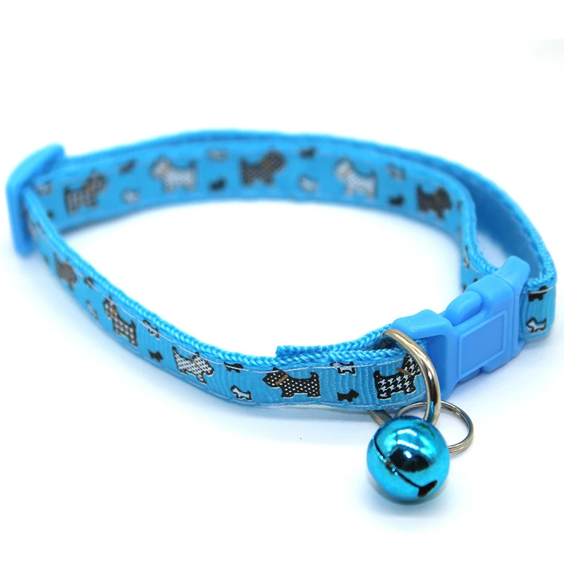 Bell collar 1pcs Одежда для больших собак, водонепроницаемый жилет для собак, зимняя нейлоновая куртка для собак, одежда для собак, чихуахуа, лабрадор, голубой, розовый - Цвет: Bell collar 1pcs