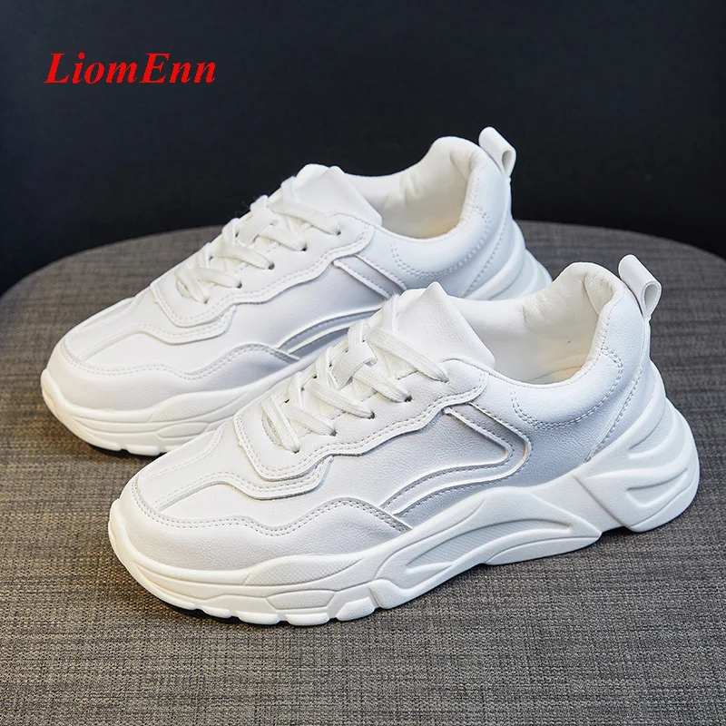

Fashion Women's White sneakers Chunky Casual sneaker 2020 shoes Female sport Vulcanize Comfort Platform Tennnis basket femme
