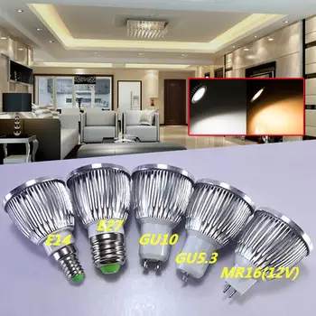 

9W Dimmable LED COB Spotlight Bulb Lamp Light AC100-245V Replace Halogen